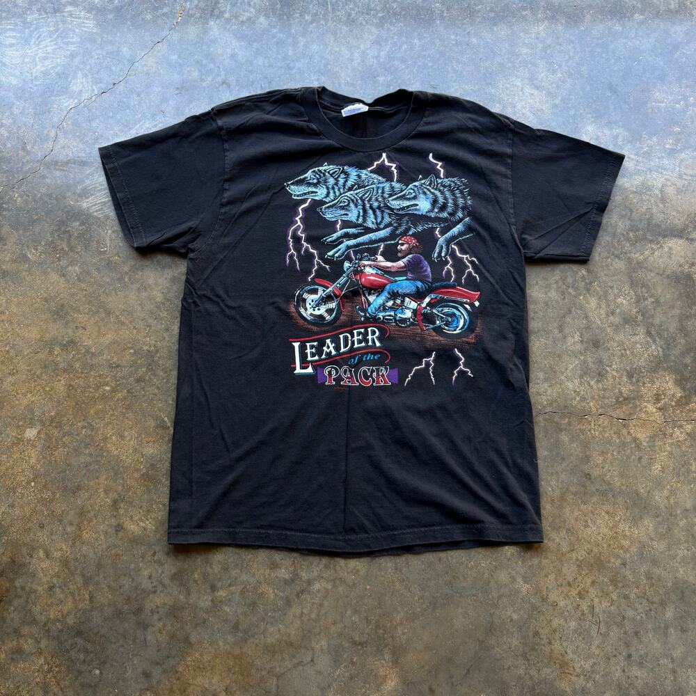 Vintage American Thunder Style Harley T-shirt - Picture 1 of 4
